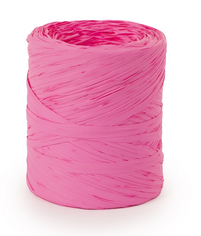 Poly raphia ribbon pink 200m