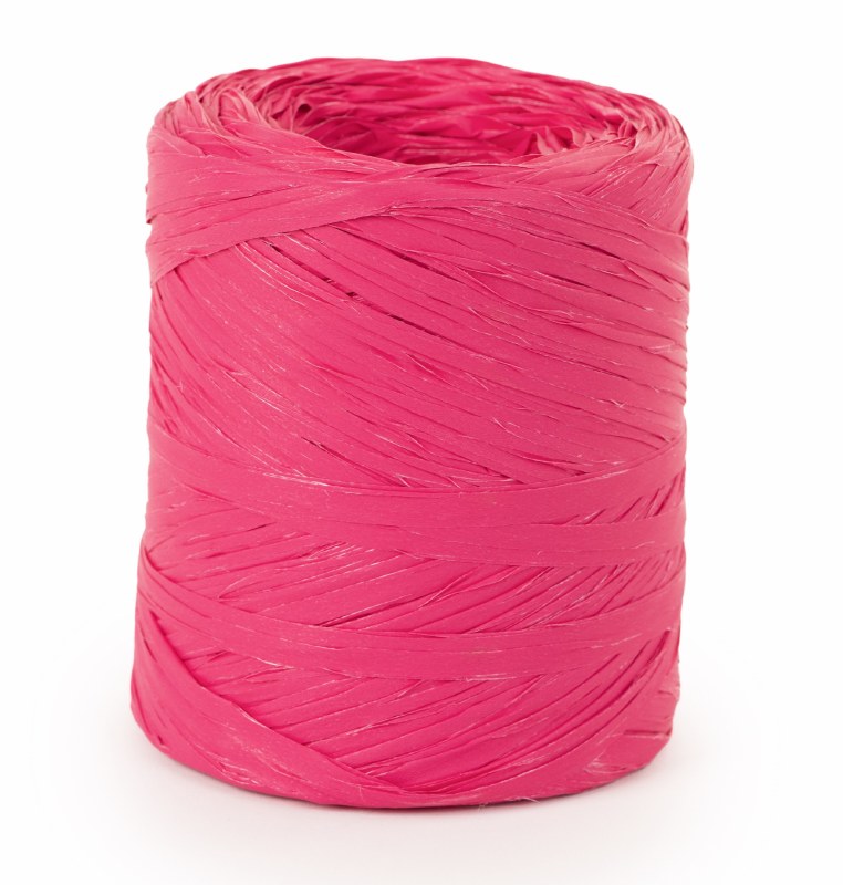 Poly raphia ribbon fuchsia x 200m