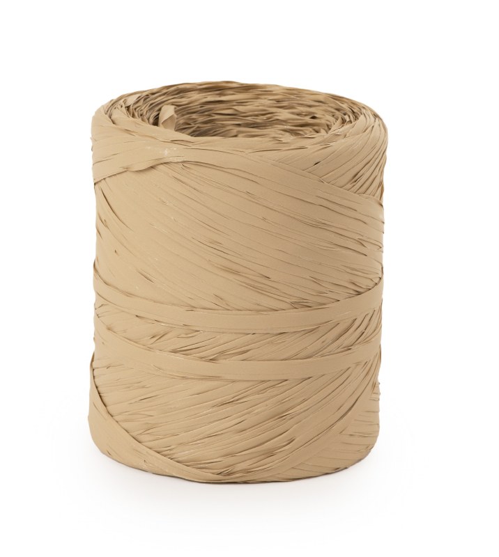 Poly raphia ribbon natural 200m