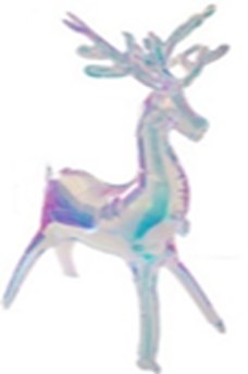 Irridescent Reindeer Balloon 22"