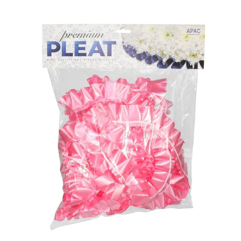 Picture of Florist Ribbon Poly Pleat B.Pink 50mm x 10m