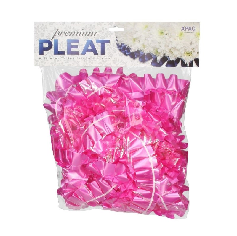 Picture of Florist Ribbon Poly Pleat Cerise 50mm x 10m