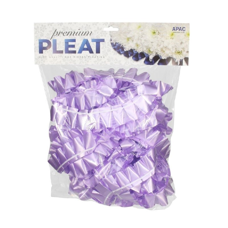 Picture of Florist Ribbon Poly Pleat Lavender 50mm x 10m