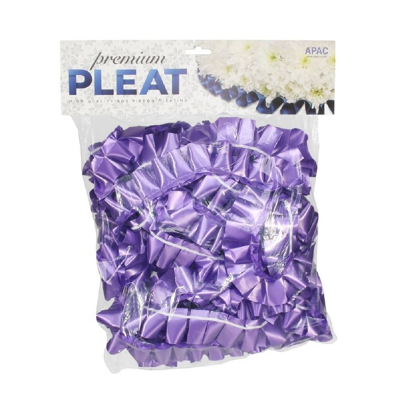 Picture of Florist Ribbon Poly Pleat Purple 50mm x 10m