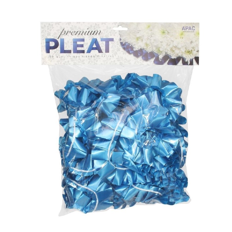 Picture of Florist Ribbon Poly Pleat R. Blue 50mm x 10m