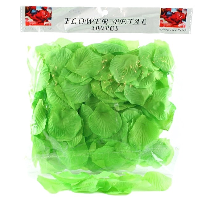 300 x Green wedding rose petals