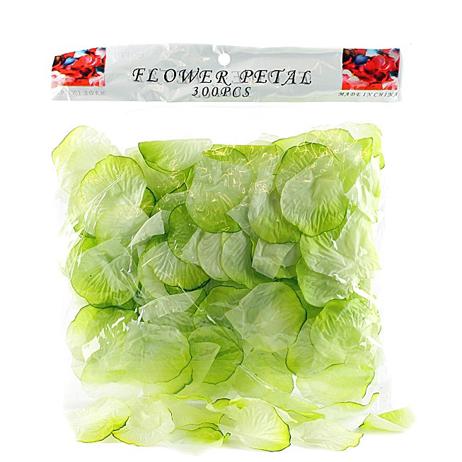 300 x Lime green wedding rose petals