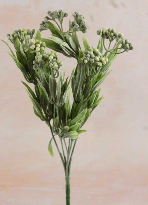 Picture of Faux Sedum Bunch Green/Cream 29cm