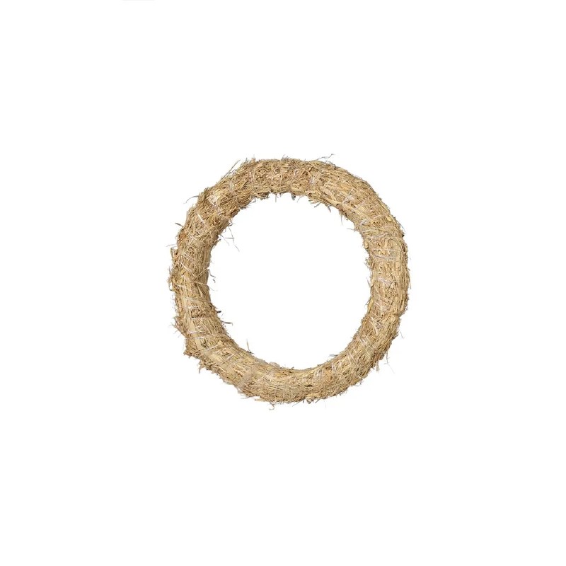 Natural Straw Wreath 30cm
