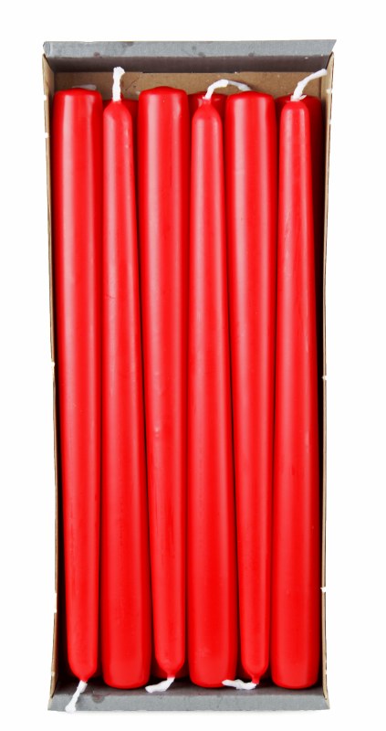 Picture of Taper Candle Red 250/23mm Red x 12