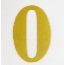 Picture of Florist Gold Number 0 Vinyl