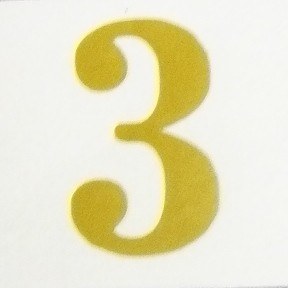 Florist Gold Number 3 Vinyl