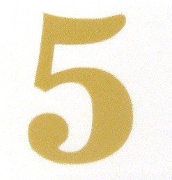 Florist Gold Number 5 Vinyl