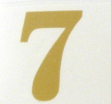 Picture of Florist Gold Number 7 Vinyl