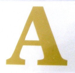Florist Gold Letter A Vinyl