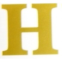 Picture of Florist Gold Letter H Vinyl