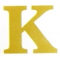 Picture of Florist Gold Letter K Vinyl