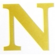 Picture of Florist Gold Letter N Vinyl