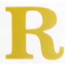 Florist Gold Letter R Vinyl
