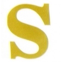 Picture of Florist Gold Letter S Vinyl