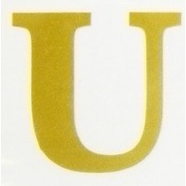 Picture of Florist Gold Letter U Vinyl