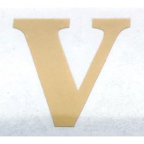 Picture of Florist Gold Letter V Vinyl