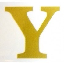 Picture of Florist Gold Letter Y Vinyl