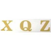 Picture of Florist Gold Letters X/Q/Z Vinyl
