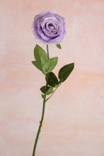 Faux Single Stem Rose Lilac 63cm Faux Single Stem Rose Lilac 63cm