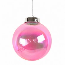 20cm Pink Iridescent Giant Bauble