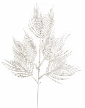 Christmas Leaves Glitter White 36cm