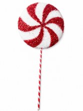 Red Lollipop Red/ White 24"