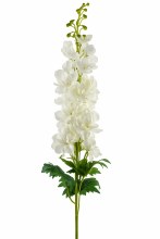 Artificial Delphinium Stem Ivory 37"