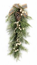 White Snow Spruce TearDrop 25"