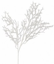 Frosted Twig Crystal White 25"