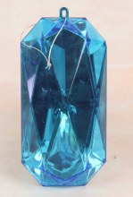 Christmas Gem Ornament 7.5" Turquoise