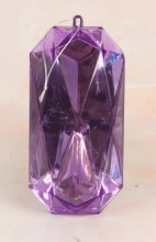 Christmas Gem Ornament 7.5" Lilac