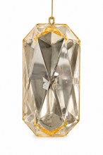 Christmas Gem Ornament 7.5" Champagne