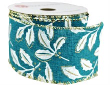 Christmas Ribbon Wired Edge 2.5" x 10Yards