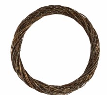 Natural Brown Wicker Wreath Ring 50cm