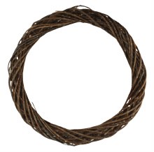 Natural Brown Wicker Wreath Ring 45cm