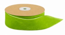 Velvet Ribbon Green 38mm x 10Yards