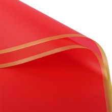 Cello Sheets 57cm x 70cm Red/ Gold 100pcs