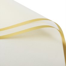 Cello Sheets 57cm x 70cm Ivory/Gold 100pcs