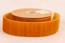 Velvet Ribbon 38mm x 10 Yards Golden Rosewood