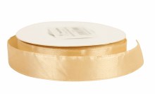 Satin Ribbon 15mm x 25 Yards Light Gold