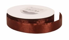 Satin Ribbon 15mm x 25 Yards Brown