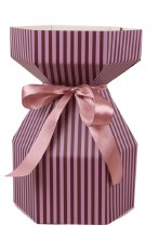 Gathered Florist Vase/ Bouquet Box Large Lilac/Burg x 10