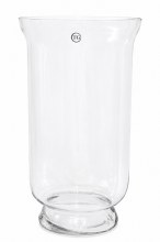 Glass hurricane vase lantern, height-38cm