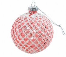 Glass Bauble 8cm x 6